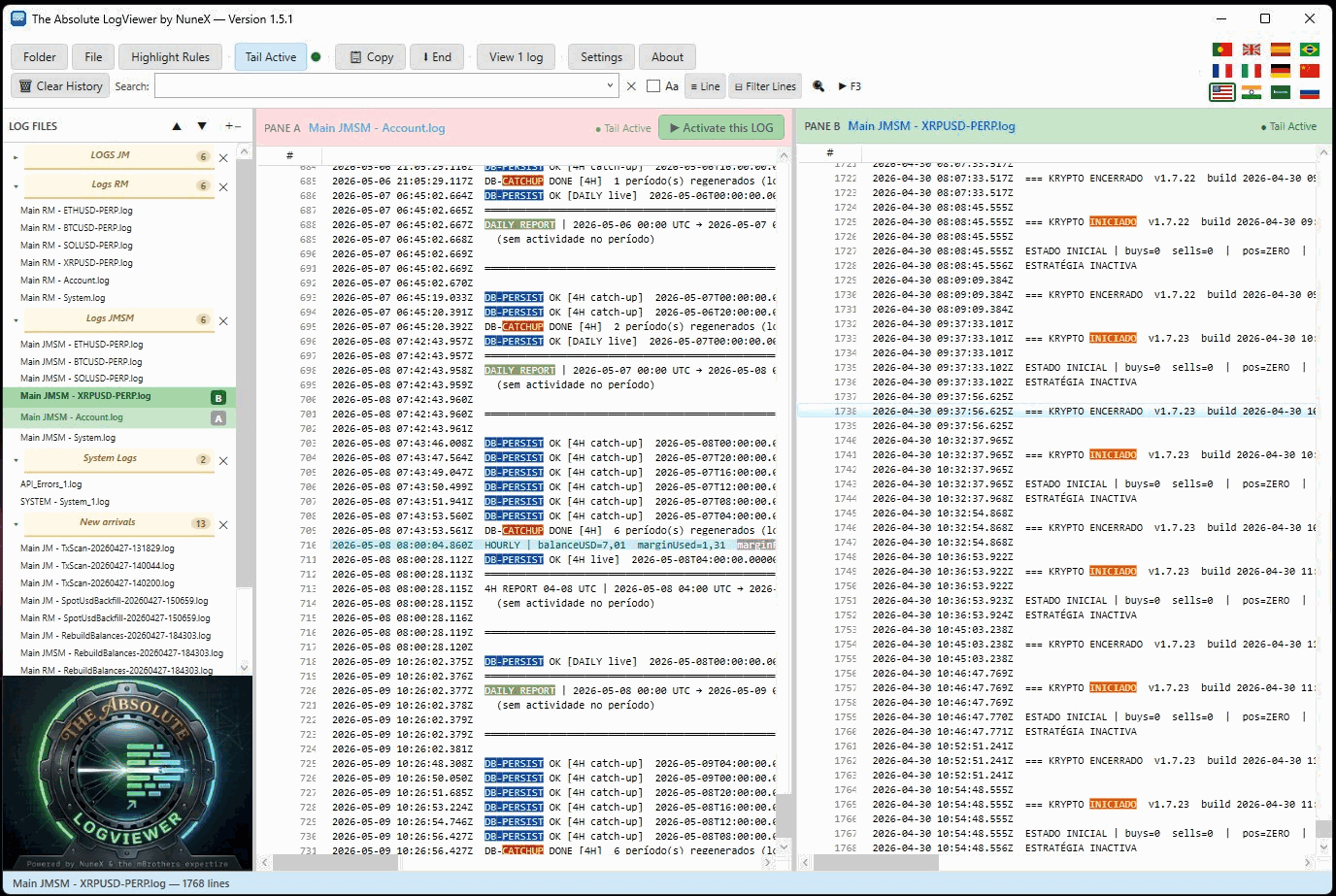 Split-pane view